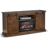 3602DC-F Barn Door TV Console/ Fire Place
