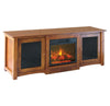Amish Flint Electric Fireplace TV Stand